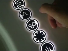 フリースタンドダブルウォーターフォール LEDライト アクリル製 シングルバスタブ