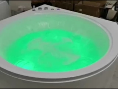 ラドドコーナー滝 マッサージ バスタブ 円形滝で強調