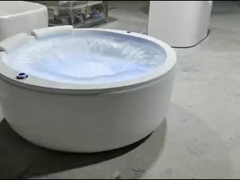 エレガントのダブルサークル 滝 スパ マッサージ バスタブ 水不足防護センサー