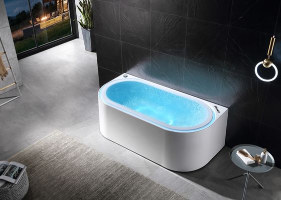 ラドド E-8003 アクリル式 水素マッサージ バスタブ 組み込みオーバーフロー LEDライトとブルートゥース 音楽プレーヤー