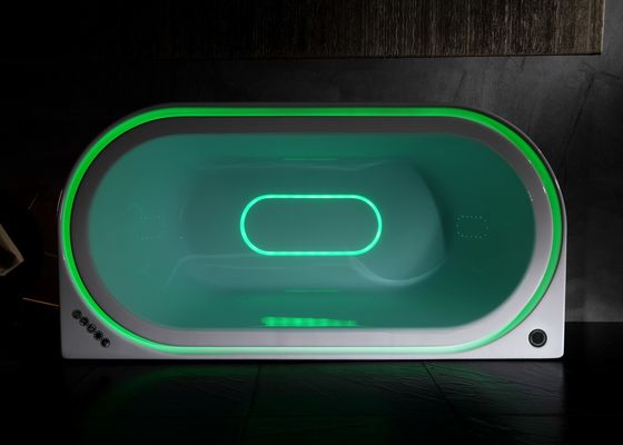 ラドド E-8003 アクリル式 水素マッサージ バスタブ 組み込みオーバーフロー LEDライトとブルートゥース 音楽プレーヤー