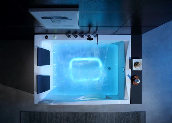 ラドド 豪華 ダブル 矩形 バスタブ ワンピース LED 底部ライト