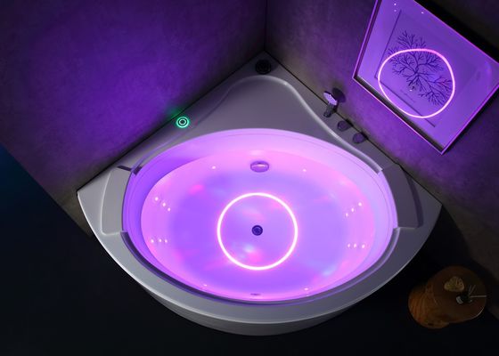 U型オーバーフローシステムを持つサークル滝マッサージ浴槽