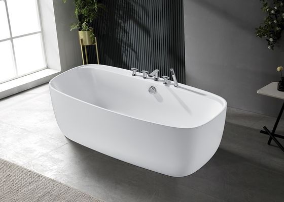 ラドド アクリル バスタブ E-5405 シム エッジ付き フリースタンド 正方形 浸水 バスタブ