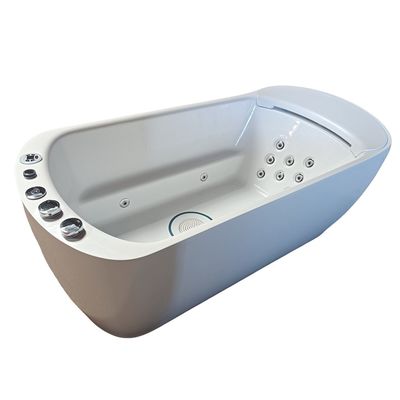 シングル 1700mm ソロ バスタブ L-8401 LED ワイド ネック ウォーターフォール